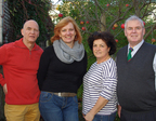Vorstandsmitglieder sind Gnter Wagner, Gabriele Vorbrodt, Judith Klein und Dr. Manfred Weidner (v.l.)